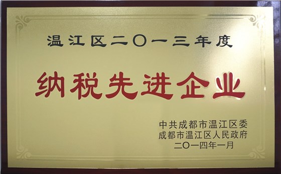 13 年纳税先进