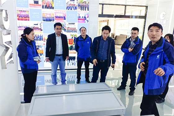 恒大新能源汽车参观麦克威三角型电动采光天窗