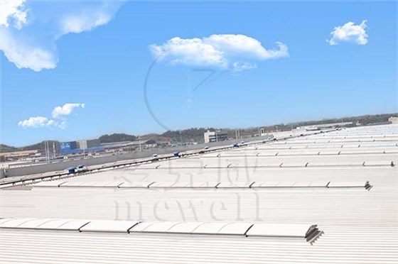 国航天府机场三角型圆拱型电动采光排烟天窗