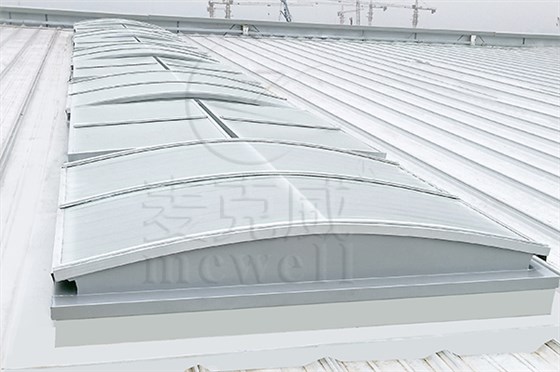 圆拱型三角型电动采光天窗