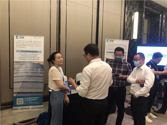 麦克威展会现场为参会人员讲解