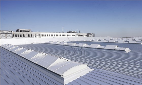 多功能下开式三角形电动采光排烟天窗