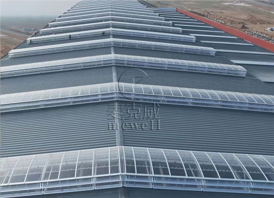 内蒙古圆拱型侧开式排烟天窗