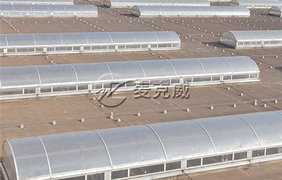 电动圆屋顶天窗结构