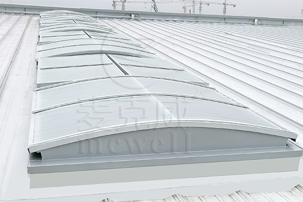 圆拱型三角型电动采光天窗