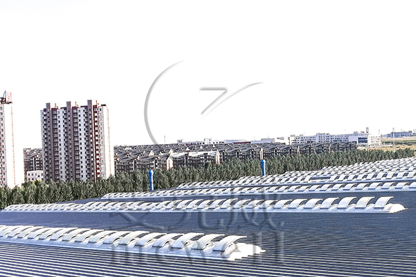 圆拱型采光天窗上开式