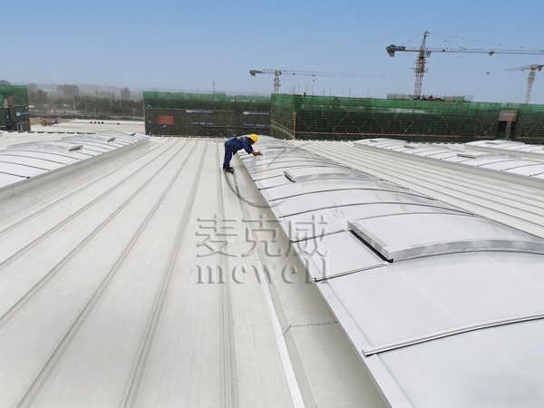 开封保税区上开式圆拱型天窗