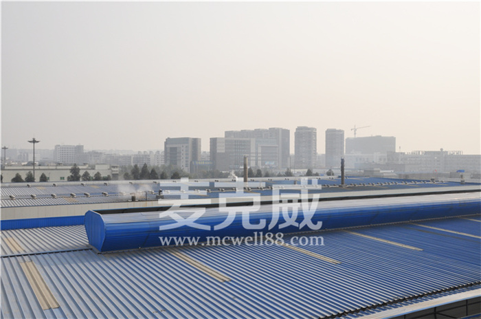 弧形气楼自然通风