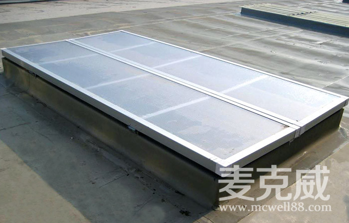 麦克威 单体式一字型电动采光排烟天窗图片