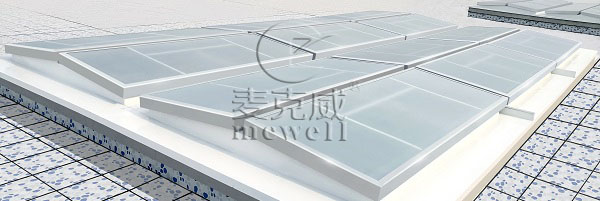 麦克威三角形电动采光排烟天窗